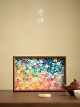 シンプルな四角形の茶托【国風デザイン・小型・創意茶盤】