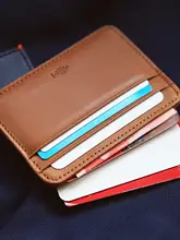 メンズ 本革 小型カードホルダー 超薄型 小銭入れ