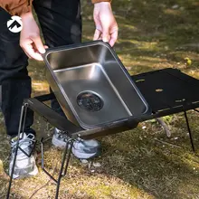 コマン BKCK26 一体型水槽【304ステンレス・キャンプ用・多機能シンク・洗い物・蓄水盆】