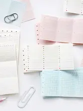 三つ折り活ページ用リフィル【M5対応・カラフル両面印刷・メモリストデザイン】