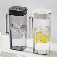 高温に耐える食品級プラスチック製冷水ポット【大容量・密閉タイプ・冷蔵庫対応】