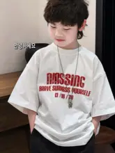 高級コットン製 男の子用短袖Tシャツ【春夏用・おしゃれ デザイン】