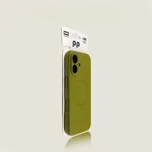 iPhone対応液体感フィットケース【マグネット・エレガントなダークグリーン】