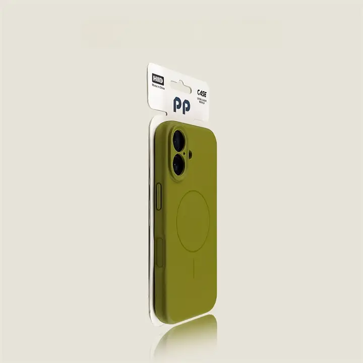 iPhone対応液体感フィットケース【マグネット・エレガントなダークグリーン】