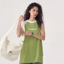 夏季カジュアルハーフスリーブトップス【ユニセックス・ビビッドカラー・ストリートスタイル】