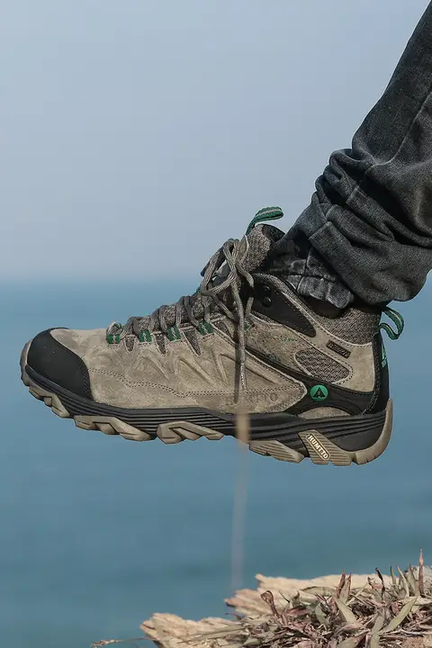 HUMTTO 冬用 メンズアウトドアハイカットトレッキングシューズ【防水・防滑・サンド・男女兼用】（セットアップ対応）