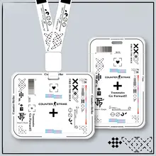 CSGOデザインの学生用カードケース【伸縮ロープ付き・防失・名刺や社員証対応】