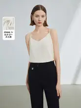 洗練されたデザイン！真丝製 ノースリーブトップス【フレンチスタイル・シンプル・女性用】