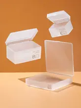 スモーク加工された収納ボックス【カード整理・透明な化粧品収納・小型プラスチック製】