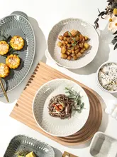 レトロデザインの食器【高級感ある朝食用ステーキプレート】