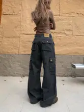 アメリカンヴィンテージスタイルの多ポケットカーゴパンツ【ワイドレッグ・フィット・カジュアル】（セットアップ対応）