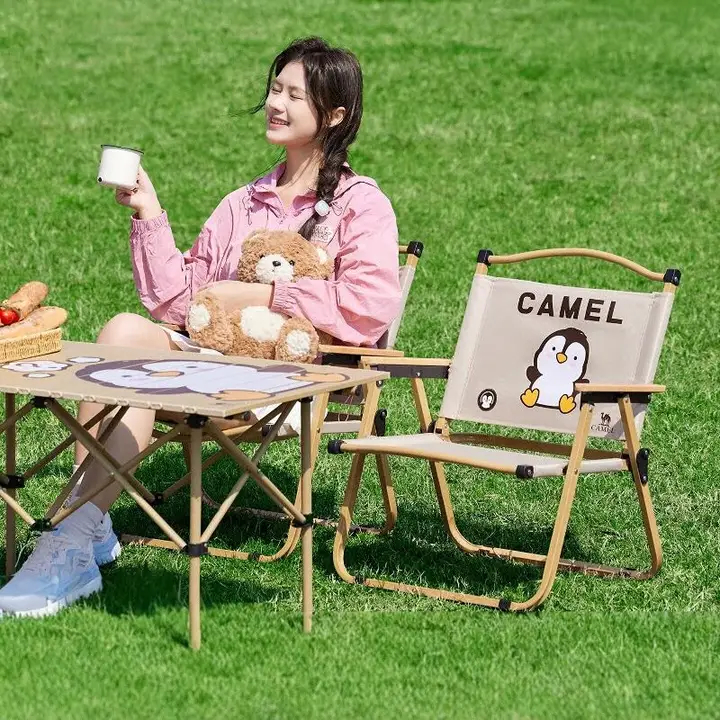 Camel 軽量折りたたみキャンプチェア【アウトドア・携帯型・釣り用】