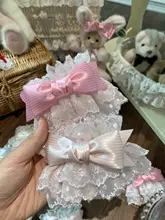 ロリータ風 レース袖のストロベリーエンジェル小物【桜の木の下・リボン付き】