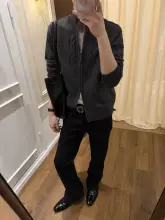 スタッズ付きスリムパンツ【キャンバスデニム・パンク風・カジュアル】