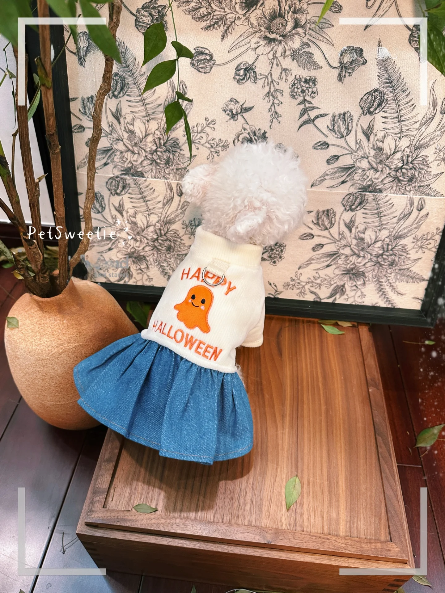 ハロウィン犬服で秋冬を楽しむ：デニムスカートのサイズとシーン別の使い方
