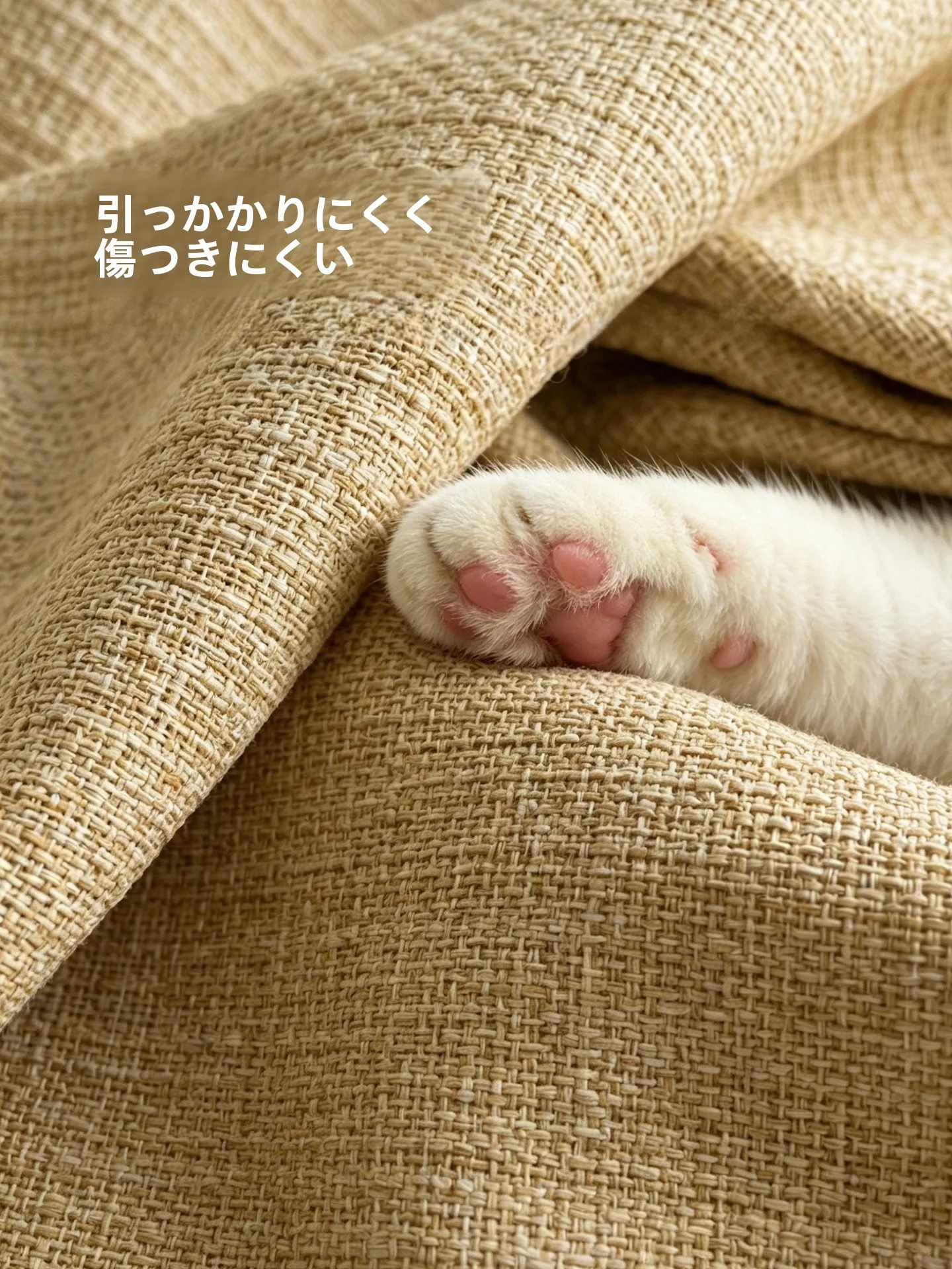 麻混素材の高級感漂うベッドヘッドカバー：おしゃれな寝室のデコレーションに最適なアンティーク風デザイン