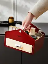 ヴィンテージ化粧品収納ボックス【デスクトップ用・口紅・ペン立て】