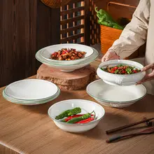 シンプルデザインの陶製面碗【麻辣烫・酸菜魚スープ用・業務用・家庭用】