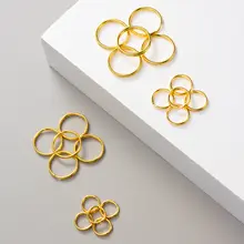 ミニブラスリング【シンプルで精巧なDIYアクセサリー・キーチェーン用】