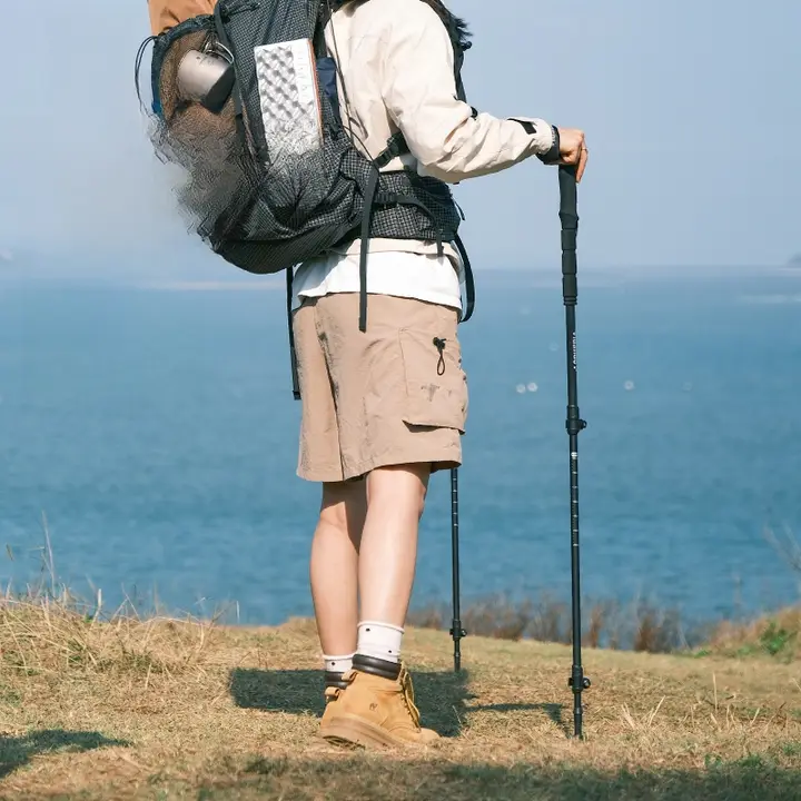 Vidalido 7075アルミ合金超軽量伸縮式登山杖【折りたたみ式・アウトドア・ハイキング用】