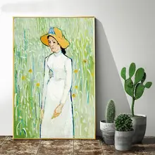 印象派風景油絵【リビングのソファ背景用・寝室や書斎に最適・アートパネル】（セットアップ対応）