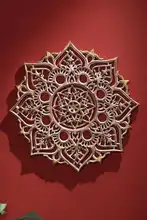 タイの木彫り壁掛け装飾品【アートデザイン・リビング・玄関用】