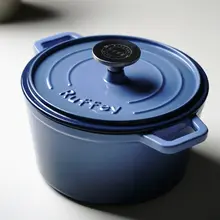 Ruffey エナメル鋳鉄製 ミニ鍋【18/20cm・多機能・泡面・粥・煮込み用】