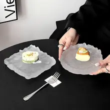 皿前菜デザート寿司クリエイティブディスプレイマットガラス高級感