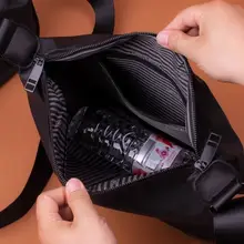 大容量のオックスフォード布斜め掛けバッグ【ユニセックス・餃子型・ショルダーバッグ】