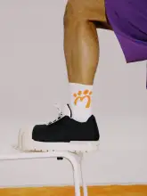 MAOZYWORLD 無地 Mロゴ 中筒コットンソックス【四季用・アウトドア・ユニセックス・カジュアル】