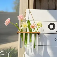 壁掛け花瓶 テストチューブ 水栽培 インスタ映え おしゃれ リビング 生け花 切り花 ポトス 観葉植物 壁飾り