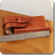 手作りの牛革スマートフォンケース【ハードタイプ・多機能・男女兼用・厚手・安全保護】