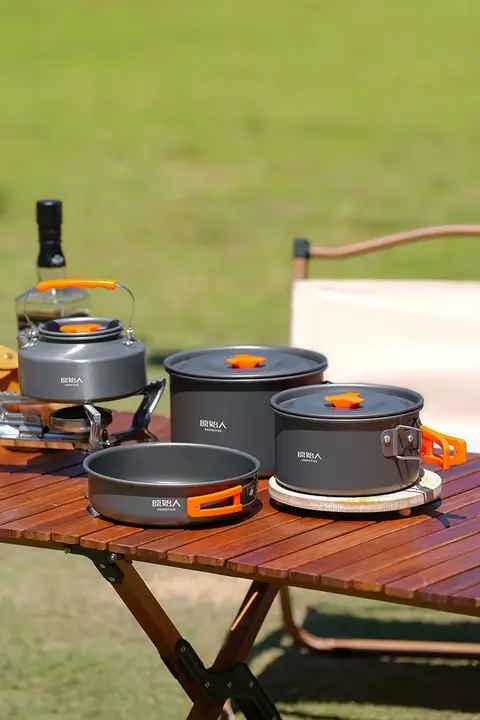 The Primitive アウトドア用キャンプ調理器具【ポータブル鍋・水筒・フライパン・キャンプ用食器】