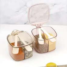 透明な調味料ボックス【キッチン用・一体型・多収納】（セットアップ対応）