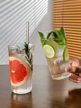 超薄型 ガラス水杯【日本風・多用途・海波デザイン】