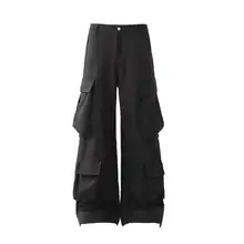 アメリカンスタイルのヴィンテージ感あふれる多ポケット作業パンツ【ゆったりストレート・ワイドレッグ・デザイン性】