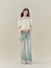 トップス レディース パフスリーブ オフショルダー ショート丈 サマー ふんわり おしゃれ