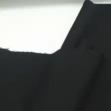 全羊毛ブラックフラノ生地【スーツや漢服用】