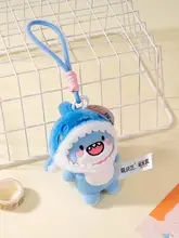 ぬいぐるみ マスコット バッグチャーム ぽっちゃりサメ モコモコ 入学祝い 新学期 プレゼント キッズ ガールズ