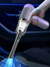 強力吸引力のワイヤレスハンドヘルドカー用掃除機【車＆家庭両用・ダストブロワー機能】