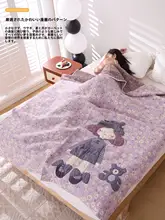 純綿ガーゼタオルケット【かわいいキャラクター・一人用・ソファ用・お昼寝対応】