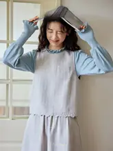 美しい刺繍デザインのノースリーブベストとスカート【フランス風・ツイード風・セットアップ対応】