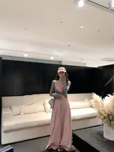 デザインニットトップス【バイカラー・ハンギングネック・フィット感抜群】（セットアップ対応）