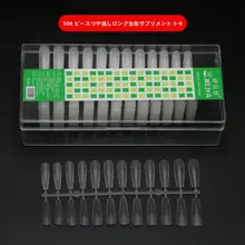 極上の柔らかさの透明なネイルチップ【全貼・半貼・平弧デザイン】