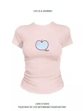 フィット感抜群の女性用ショートスリーブTシャツ【ウエストシェイプ・カジュアルスタイル】