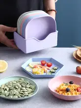 家庭用プラスチック製 骨付き肉専用皿【デスク用・フルーツプレート】
