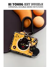 ICカードケース 定期入れ レコード型 黒猫 可愛い コンパクト 交通系IC 収納 通勤 通学 「HiYOUNG」