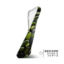 グリーン石風デザインのスマートフォンケース【全機種対応・持ちやすい・オールシーズン】