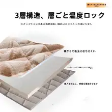 冬用ミルクベルベットマット【厚手・保温・コーラルフリース製・家庭用】