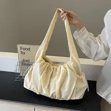 女性用フリルデザインの雲のようなトートバッグ【軽量・大容量・通勤用】